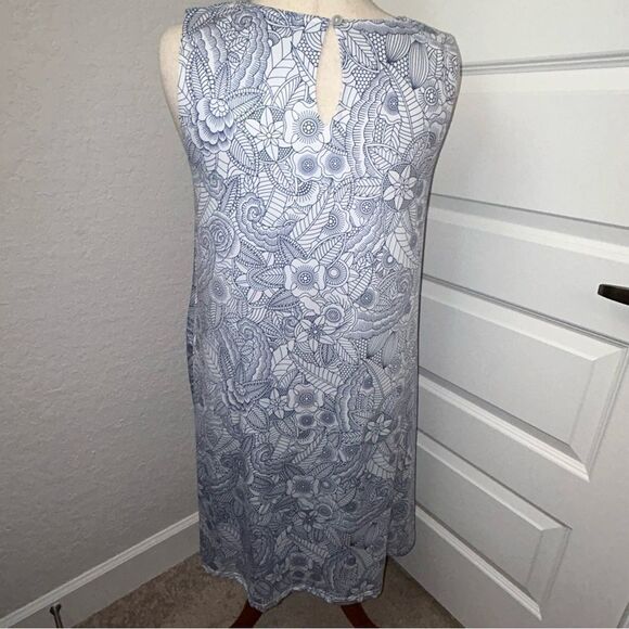 Tango Mango Floral Print Sleeveless Swing Tunic Dress - Picture 3 of 13